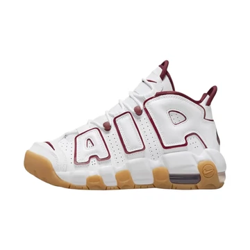 Nike Air More Uptempo White Team Red Gum