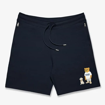 SS25 Embroidered Shorts, Filou CXXIV. - Navy blue