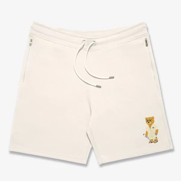 SS25 Embroidered Shorts Filou CXIII. - Pearl white