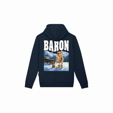 Backprint Hoodie Filou CXXXIII. BARON - Navy blue
