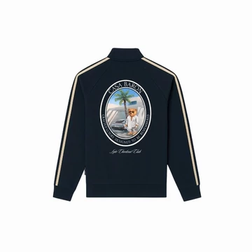 SS26 Oval Backprint Tracksuit Jacket Filou CLXVIII. - Navy blue