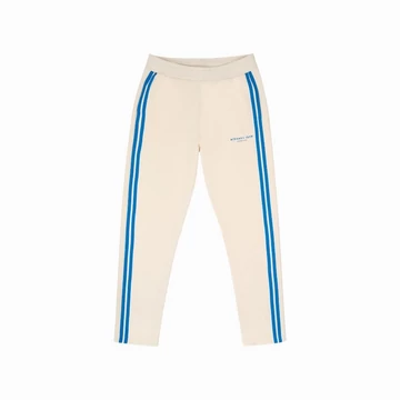 SS25 Tracksuit Sweatpants with Stripes, Mykonos Crew - Pearl white