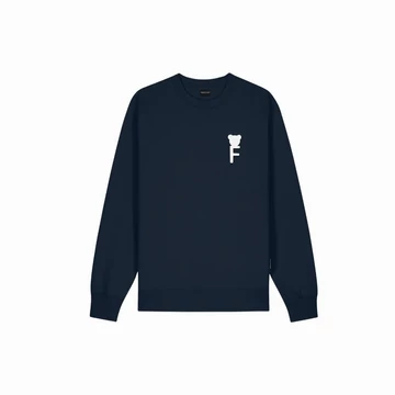 FW25 Pullover, Chenille F - Navy blue