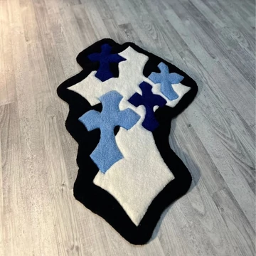 Blue Cross Rug