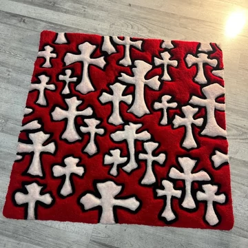 Red Cross Pattern Rug
