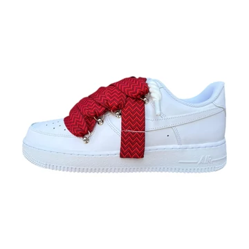 Nike Air Force 1 Low 07 White Chili Lanvin Rope Lace