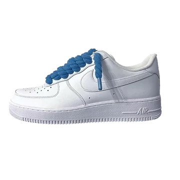 Nike Air Force 1 Low White Blue Rope Lace