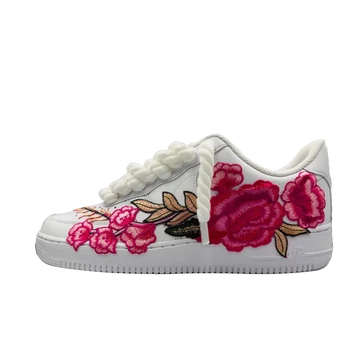 Nike Air Force 1 Low Pink Rose Rope Lace