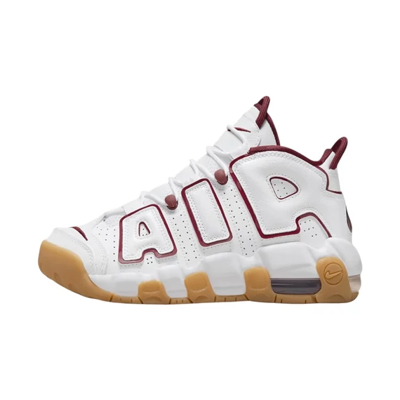 Nike Air More Uptempo White Team Red Gum