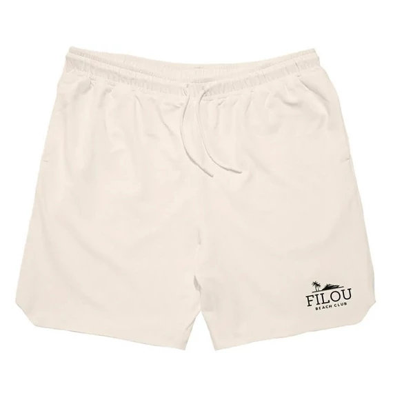 SS25 Mesh Shorts FILOU Beach Club - Pearl white