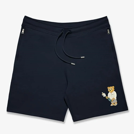 SS25 Embroidered Shorts Filou CXIV. - Navy blue