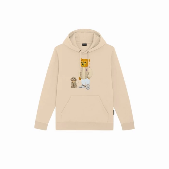 FW25 Embroidered Hoodie Filou CL. - Sand brown