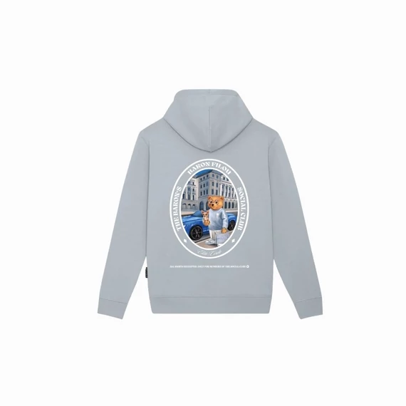 FW25 Hoodie Oval Backprint Filou CXLIX. - Frosted blue
