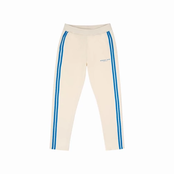 SS25 Tracksuit Sweatpants with Stripes, Mykonos Crew - Pearl white