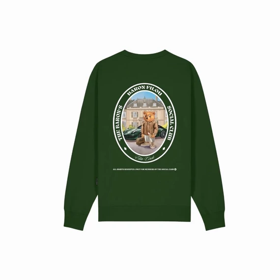 FW25 Pullover Oval Backprint Filou CXLVI. - Forest green