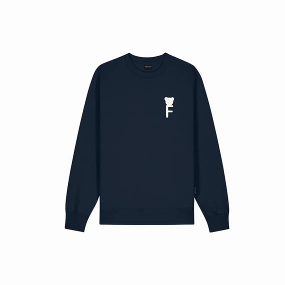 FW25 Pullover, Chenille F - Navy blue