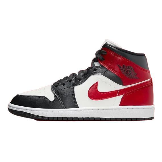 Jordan 1 Mid Gym Red Off Noir (Women's)