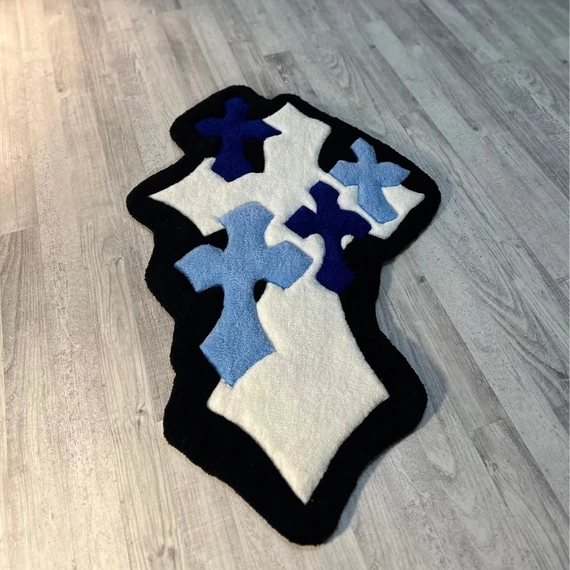 Blue Cross Rug