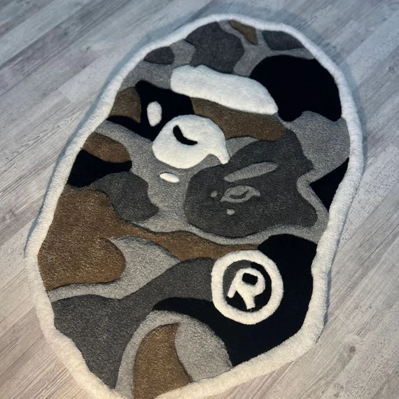Grey Camo Rug
