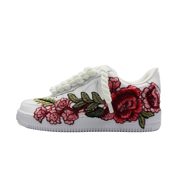 Nike Air Force 1 Low White Rose Rope Lace