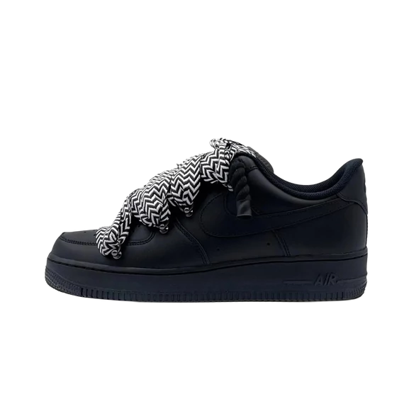 Nike Air Force 1 Low '07 Black / Lanvin Black White Rope