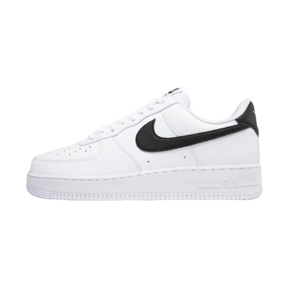 Nike Air Force 1 Low '07 White Black Pebbled Leather