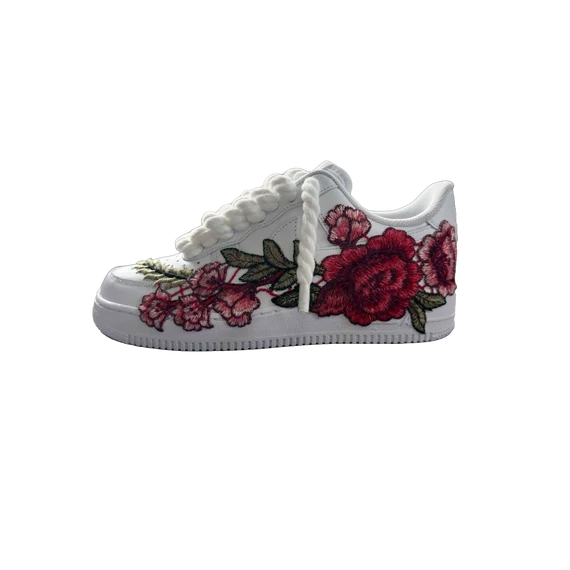 Nike Air Force 1 Low White Rose Rope Lace