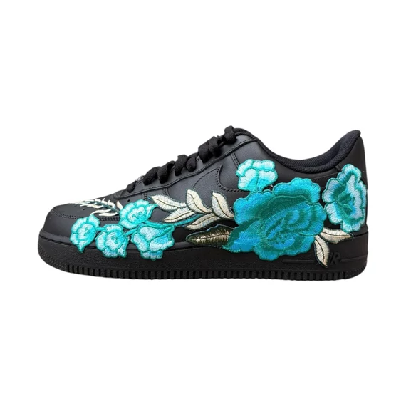 Nike Air Force 1 Low Black Türkiz Rose