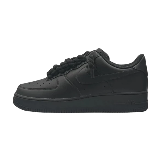 Nike Air force 1 Low Black Rope Lace