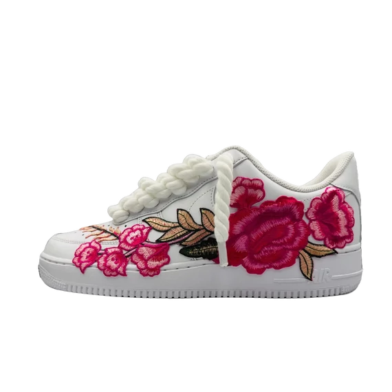 Nike Air Force 1 Low Pink Rose Rope Lace