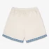 Kép 2/2 - SS25 Shorts with Greek Pattern - Pearl white