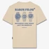 Kép 1/2 - FW25 T-Shirt Backprint DIFFERENT TIMEZONES - Sand brown