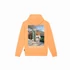 Kép 1/2 - SS25 Oversized Backprint Hoodie, Filou CXXIV. - Sunrise orange