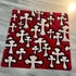 Kép 1/3 - Red Cross Pattern Rug