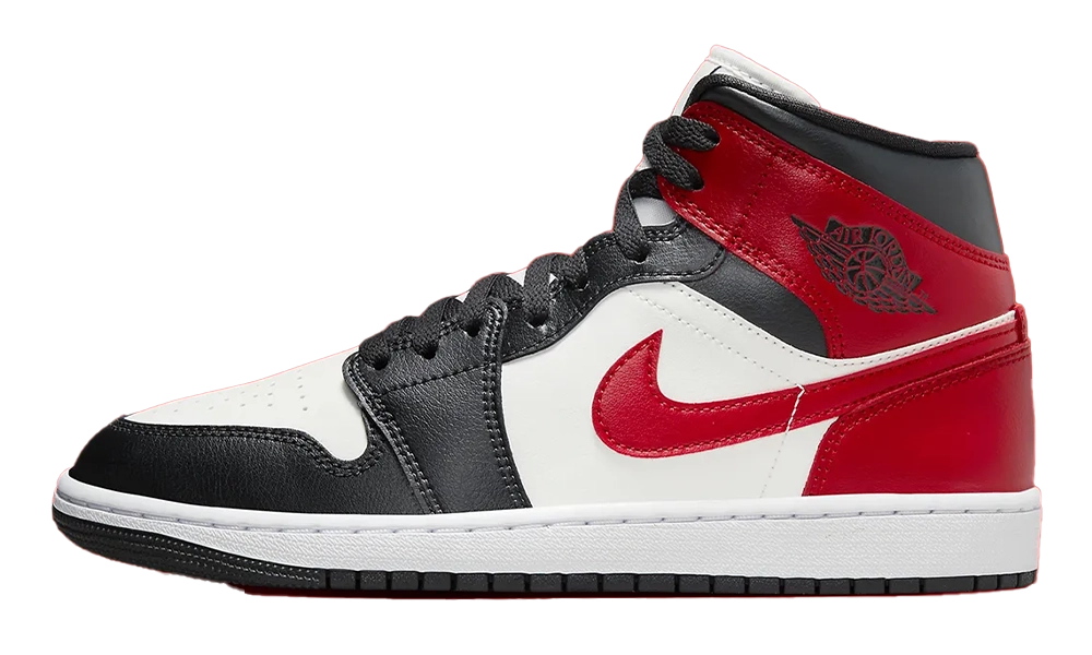 Jordan 1 Mid Gym Red Off Noir (Women's)