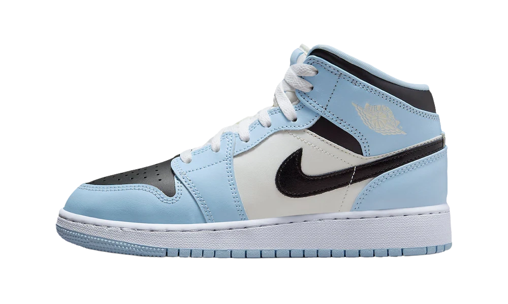 Jordan 1 Mid Ice Blue (2022) (GS) - 38.5