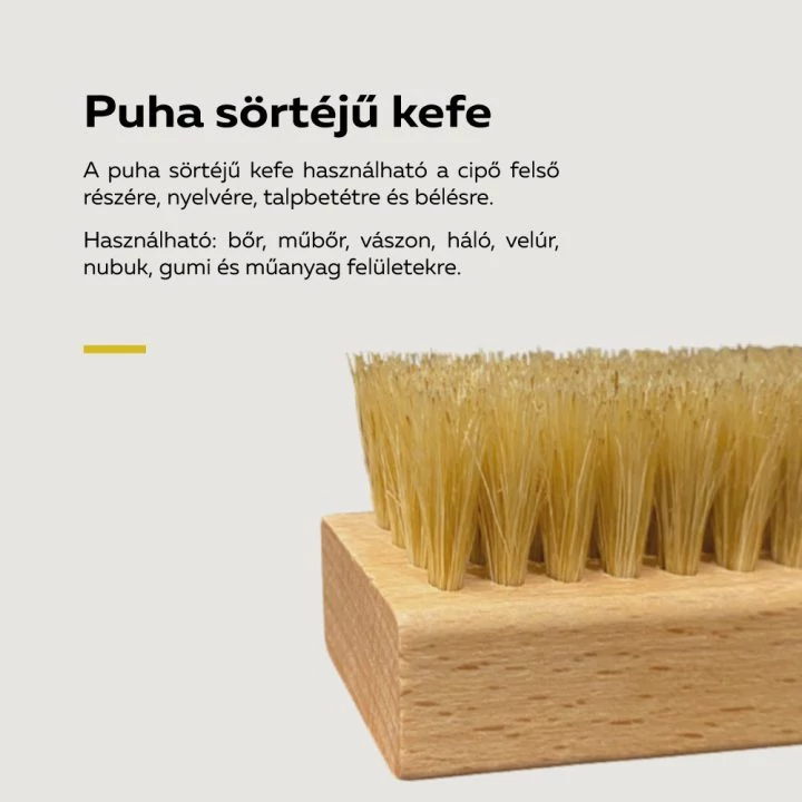 Puha Sörtéjű Fa Kefe