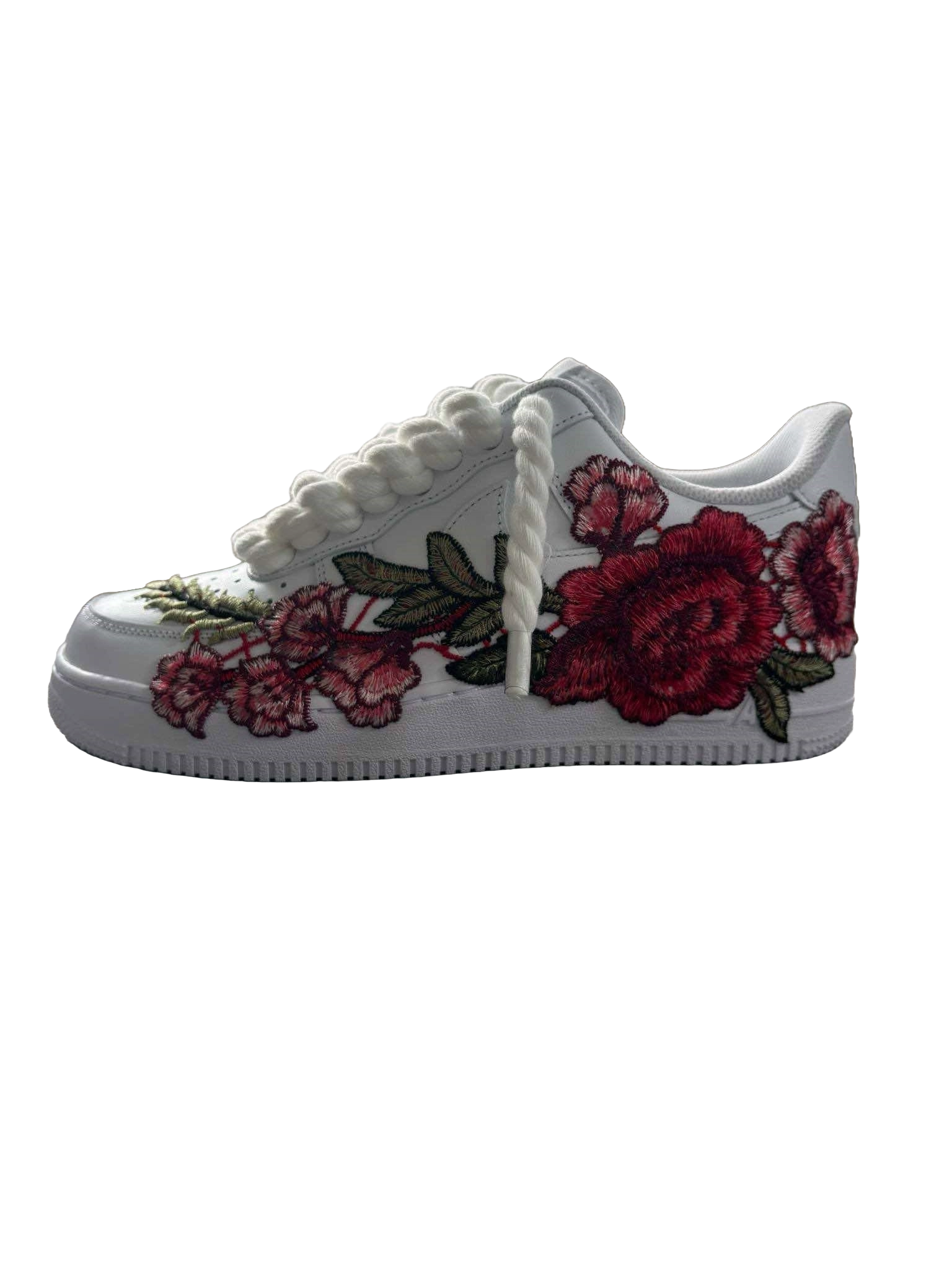 Nike Air Force 1 Low White Rose Rope Lace