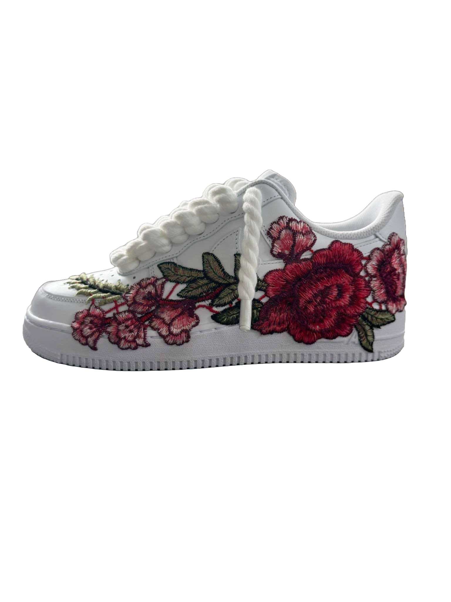 Nike Air Force 1 Low White Rose Rope Lace