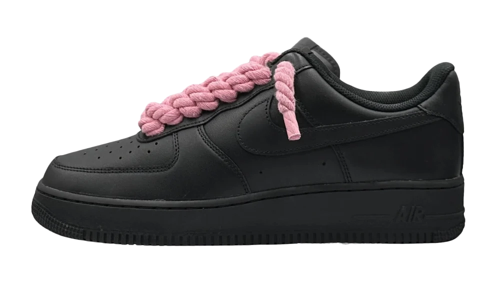 Nike Air force 1 Low Black Rope Lace