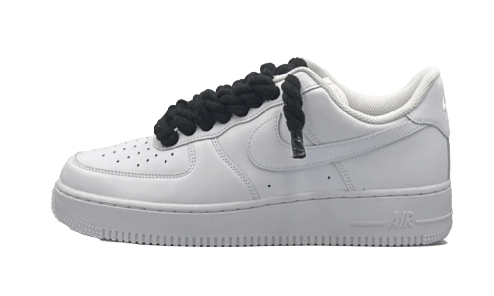 Nike Air Force 1 Low White Black Rope Lace
