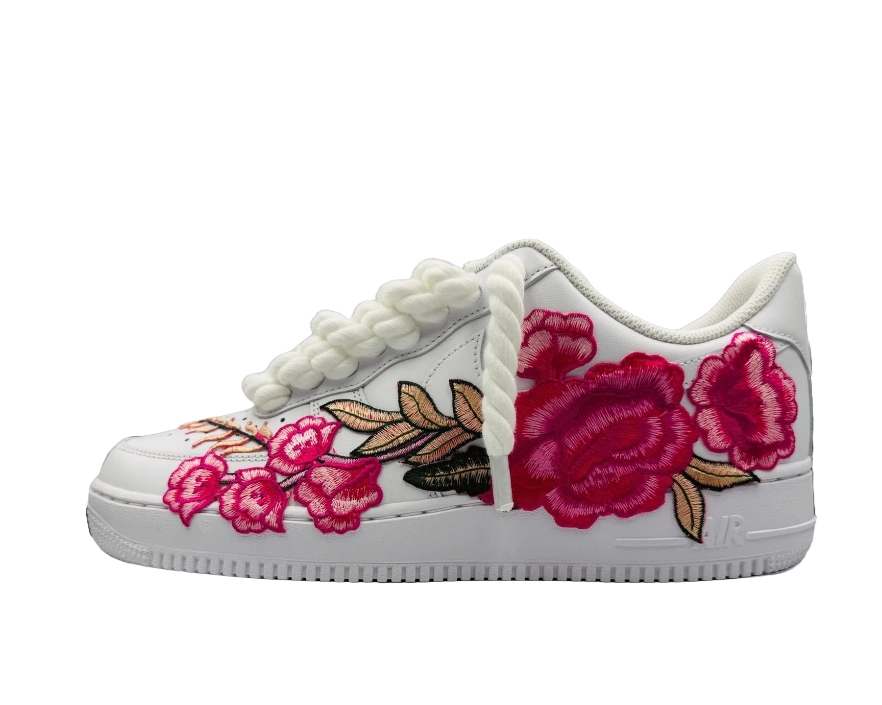 Nike Air Force 1 Low Pink Rose Rope Lace