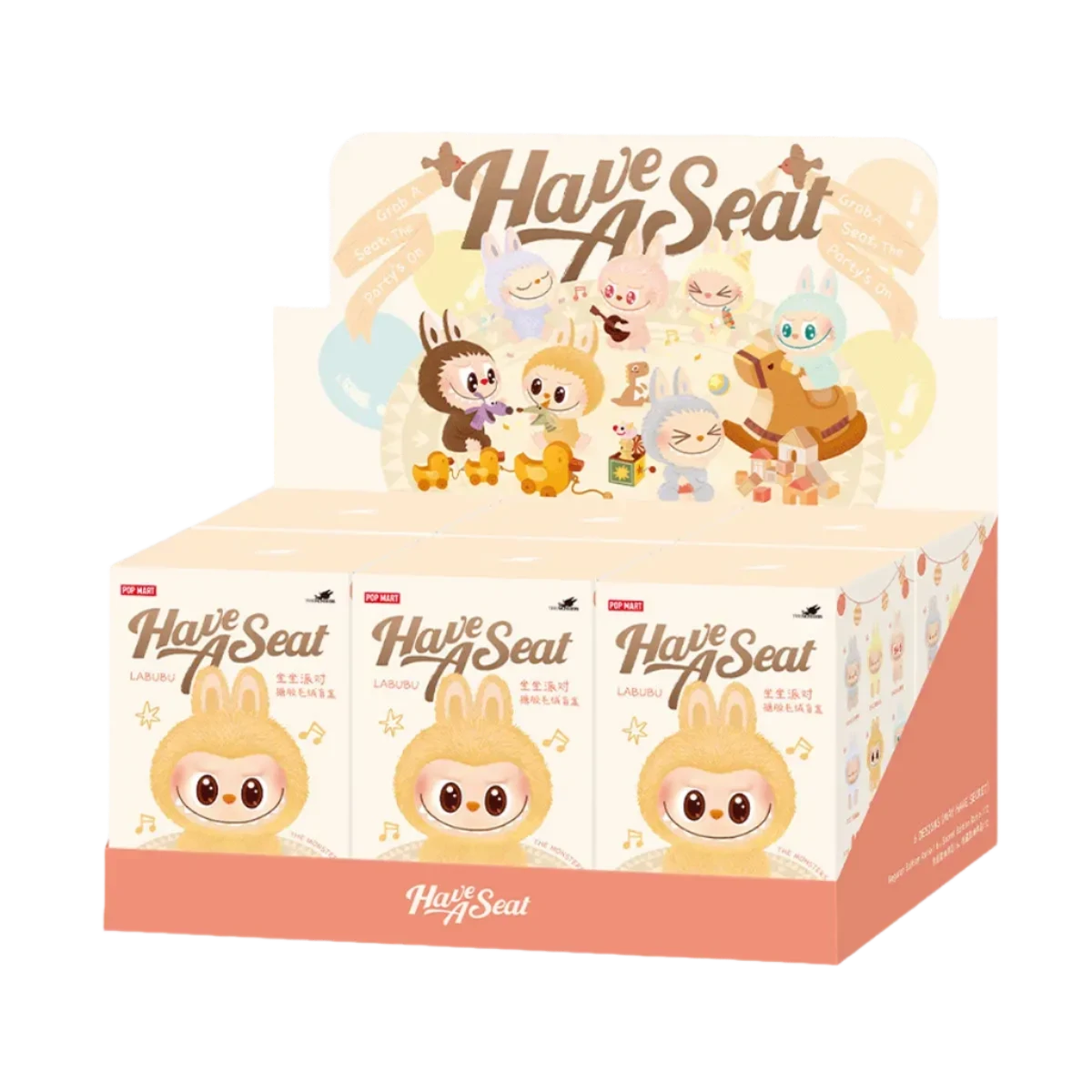 Pop Mart Labubu The Monsters Have A Seat Vinyl Plush Single Blind Box